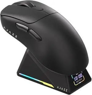 FirstBlood AJ179APEX flagship wireless three-mode gaming mouse 42000DPI new dock charging APW3950 8K rate of return Suitable for gaming computers, office e-sports Black