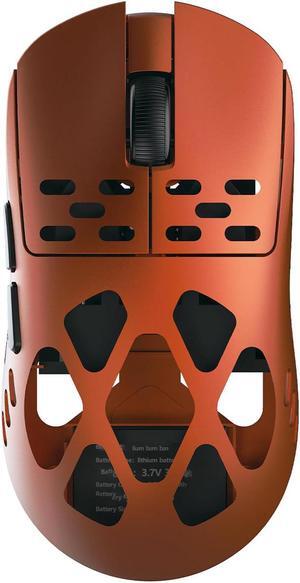 FirstBlood AM3 MAX Wireless Gaming Mouse, Lightweight Full Magnesium Alloy, 30000 DPI, PAW3950 Sensor, 5 programmable Buttons, Supports Wired/2.4GHz/BT (Red, AM3 MAX (8k Receiver))