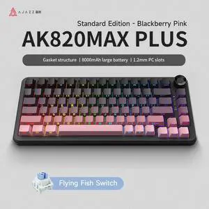FirstBlood AK820MAX PLUS New upgraded model Big battery life more durable Wireless 2.4G + wired + BT three modes of connection