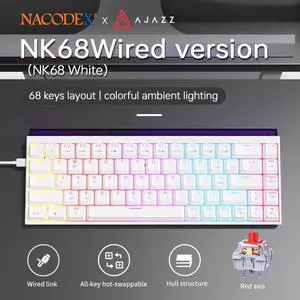 FirstBloodAJAZZNK68 Mechanical Keyboard Customizable High-Value Mechanical Full-Key Hot-Swappable RGB Light Strip DIY 3 FirstBloodAJAZZNK68 Mechanical Keyboard Customizable High-Value Mechanical Full-Key Hot-Swappable RGB Light Strip DIY 3