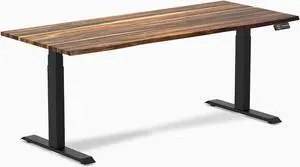 Desky Dual Hardwood Sit Stand Desk - Saman / 60 x 30 inches / Space Gray Desky Dual Hardwood Sit Stand Desk - Saman / 60 x 30 inches / Space Gray
