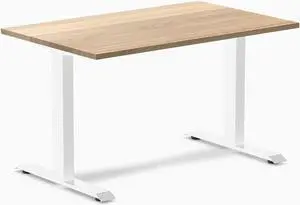 Desky Zero Hardwood Office Desk - White Ash / 48 x 30 in / White