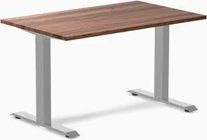 Desky Zero Hardwood Office Desk - White Oak / 72 x 30 in / Grey