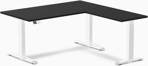 Desky Sigma L-Shape Gaming Desk - 59 x 29.5 x 61.5 x 20 in / White