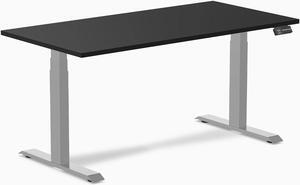 Desky Dual Laminate Sit Stand Desk - Black / 59.1 x 29.5 in / Grey