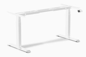 Desky Dual Sit Stand Desk Frame - White