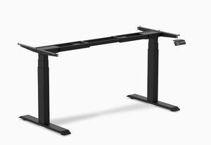 Desky Dual Sit Stand Desk Frame - Matte Black