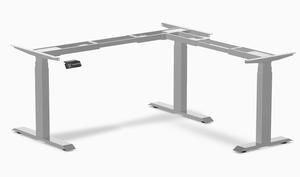 Desky Sit Stand L-Shape Desk Frame - Gray