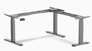 Desky Sit Stand L-Shape Desk Frame - Space Gray