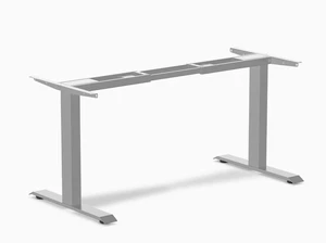 Desky Zero Fixed Office Desk Frame - Gray Desky Zero Fixed Office Desk Frame - Gray