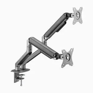 Desky Dual Spring Eco Monitor Arm - Space Gray