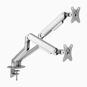 Desky Dual Spring Eco Monitor Arm - Silver