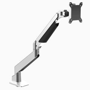 Desky Heavy Duty Single Monitor Arm (24lbs+) - Silver