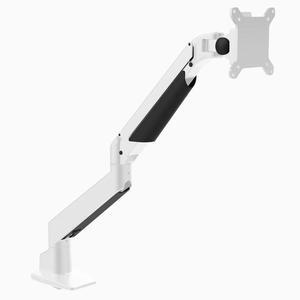 Desky Heavy Duty Single Monitor Arm (24lbs+) - White