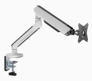 Desky Single Monitor Arm - Silver