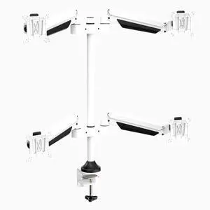 Desky Quad Monitor Arm - White