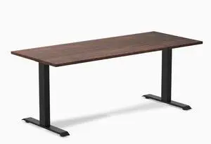 Desky Zero Softwood Office Desk - American Rustic Pine / 72 x 30 in / Matte Black