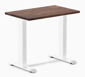Desky Zero Mini Softwood Office Desk - American Rustic Pine / 32 x 20 in / White Desky Zero Mini Softwood Office Desk - American Rustic Pine / 32 x 20 in / White