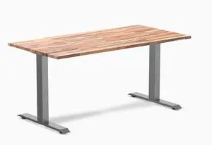 Desky Zero Softwood Office Desk - Acacia / 60 x 30 in / Space Gray