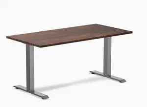 Desky Zero Softwood Office Desk - American Rustic Pine / 60 x 30 in / Space Gray