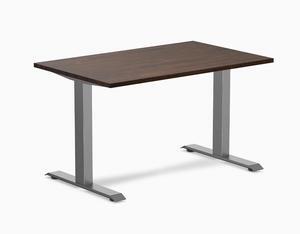 Desky Zero Rubberwood Office Desk - Dark Walnut / 48 x 30 in / Space Gray