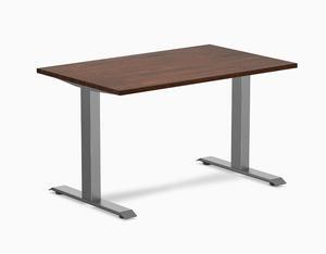 Desky Zero Rubberwood Office Desk - Walnut / 48 x 30 in / Space Gray
