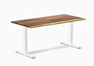 Desky Zero Hardwood Office Desk - Saman / 60 x 30 in / White