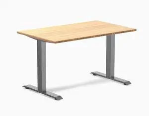Desky Zero Bamboo Office Desk - Bamboo / 48 x 30 in / Space Gray