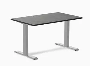 Desky Zero Bamboo Office Desk - Dark Bamboo / 48 x 30 in / Grey