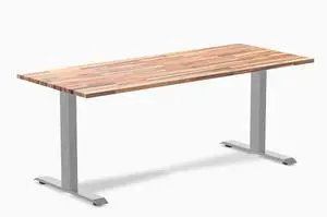 Desky Zero Softwood Office Desk - Acacia / 72 x 30 in / Grey Desky Zero Softwood Office Desk - Acacia / 72 x 30 in / Grey