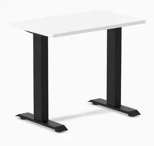Desky Zero Mini Office Desk - White / 32 x 20 in / Matte Black