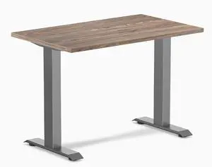 Desky Zero Mini Office Desk - Natural Walnut / 40 x 24 in / Space Gray