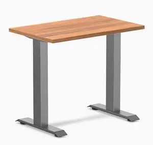 Desky Zero Mini Office Desk - Prime Oak / 32 x 20 in / Space Gray