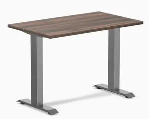 Desky Zero Mini Office Desk - Jarrah Legno / 40 x 24 in / Space Gray