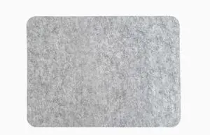 Desky Cork/Felt Desk Pad - Small 11x8.6 in / Light Gray