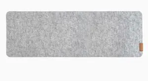Desky Cork/Felt Desk Pad - Large 35.4x11.8 in / Light Gray