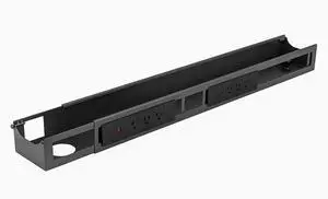 Desky Integrated Cable & Power Channel - 6 Plugs + 2 x USB-C + 2 x USB / Space Gray