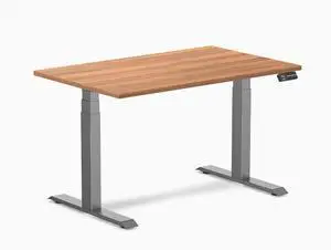 Desky Dual Laminate Sit Stand Desk - Prime Oak  / 47.2 x 29.5 in / Space Gray Desky Dual Laminate Sit Stand Desk - Prime Oak  / 47.2 x 29.5 in / Space Gray