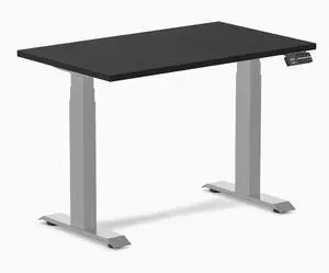 Desky Dual Mini Sit Stand Desk - Black / 40 x 24 in / Gray