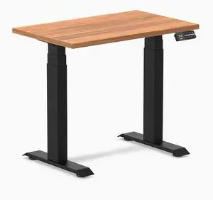 Desky Dual Mini Sit Stand Desk - Prime Oak / 32 x 20 in / Matte Black Desky Dual Mini Sit Stand Desk - Prime Oak / 32 x 20 in / Matte Black