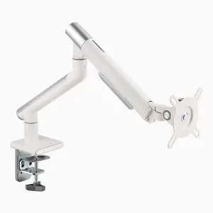Desky Single Slim Aluminium Monitor Arm - White