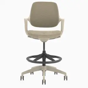 Desky Evoque Low Back Office Chair - Wheat / Drafting Kit Desky Evoque Low Back Office Chair - Wheat / Drafting Kit