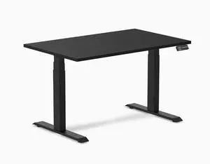 Desky Alpha Dual Sit Stand Gaming Desk - Straight Edge / 47.2 x 29.5 in / Matte Black