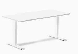Desky Zero Laminate Office Desk - White / 59 x 29.5 in / White