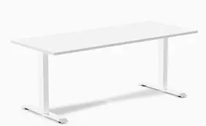 Desky Zero Laminate Office Desk - White / 70.9 x 29.5 in / White