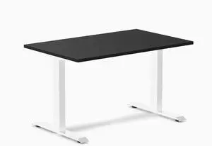 Desky Zero Laminate Office Desk - Black / 47.2 x 29.5 in / White