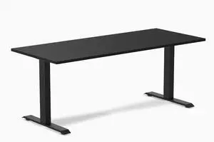 Desky Zero Laminate Office Desk - Black / 70.9 x 29.5 in / Matte Black