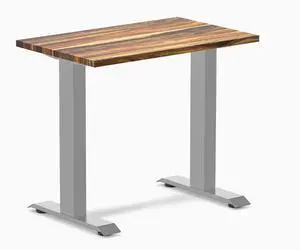 Desky Zero Mini Hardwood Office Desk - Pheasantwood / 32 x 20 in / Gray Desky Zero Mini Hardwood Office Desk - Pheasantwood / 32 x 20 in / Gray