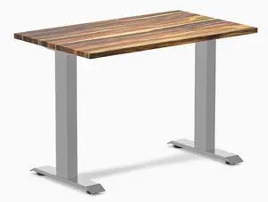 Desky Zero Mini Hardwood Office Desk - Pheasantwood / 40 x 24 in / Gray Desky Zero Mini Hardwood Office Desk - Pheasantwood / 40 x 24 in / Gray