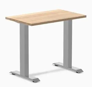 Desky Zero Mini Hardwood Office Desk - White Ash / 32 x 20 in / Gray Desky Zero Mini Hardwood Office Desk - White Ash / 32 x 20 in / Gray